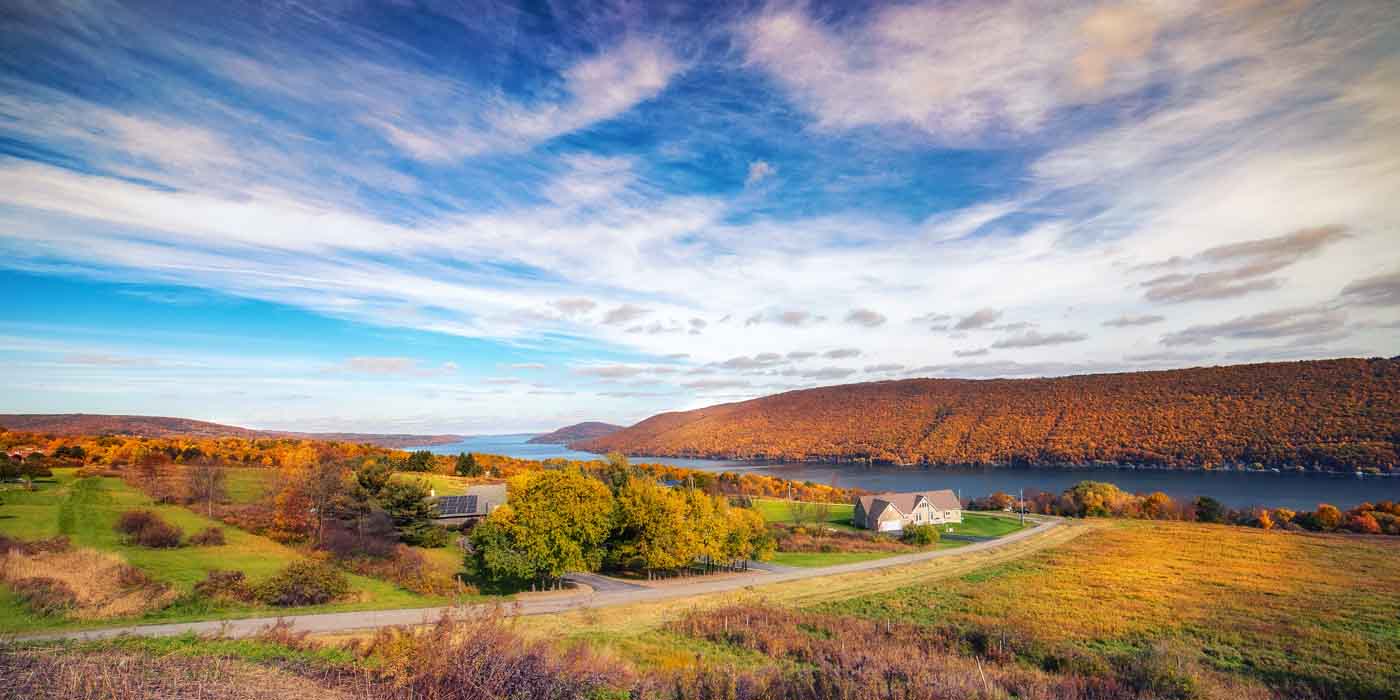 Overlooking Canandaigua Lake Trick of the Light Photography
