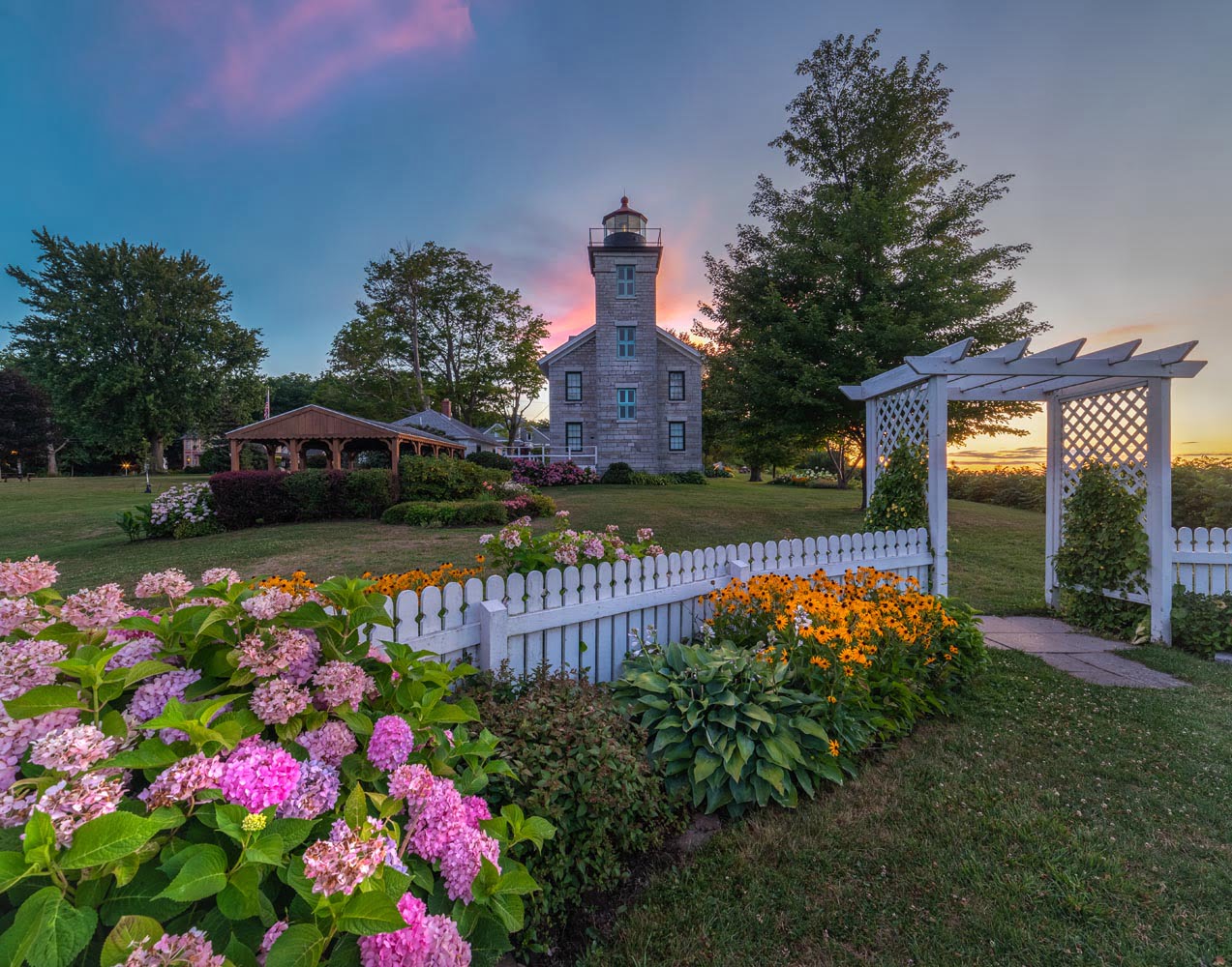 PostSunset At The Sodus Point Lighthouse Trick of the Light Photography